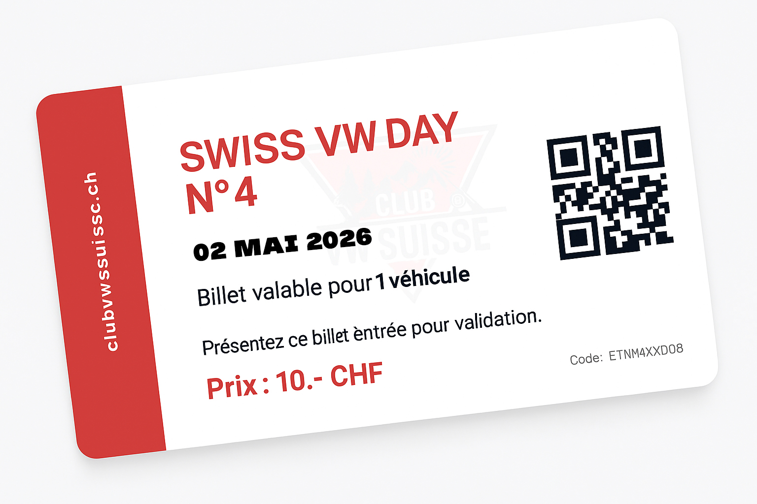 Billet SWISS VW DAY N°4 (Copie) – Image 2